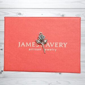 James Avery Sterling Silver 925 Rose Flower Pendant Charm